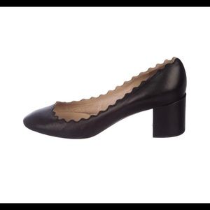 Chloe Scalloped Block Heel